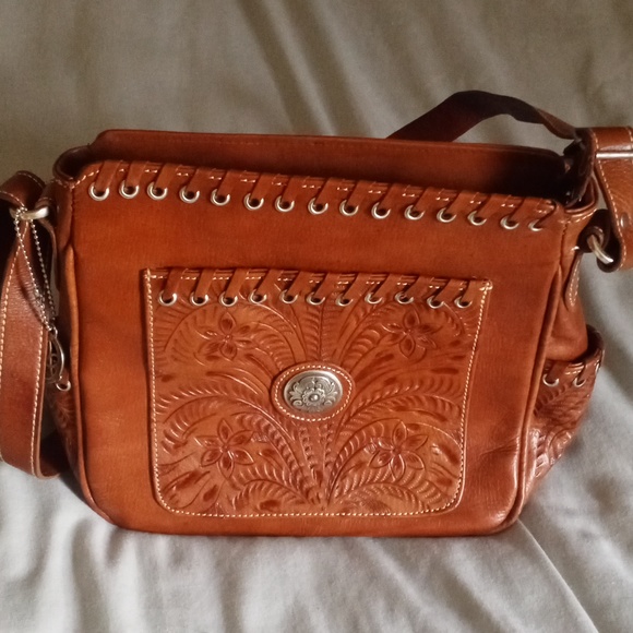 American West Leather Handbag - Picture 1 of 5